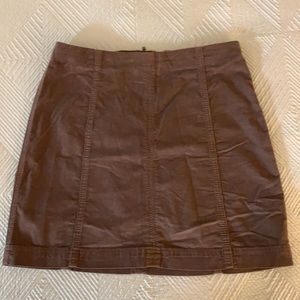 Free People Mauve Corduroy Mini Skirt Size 6